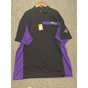 Fedex polo shirt mens work short sleeve size 3XL cotton poly blend